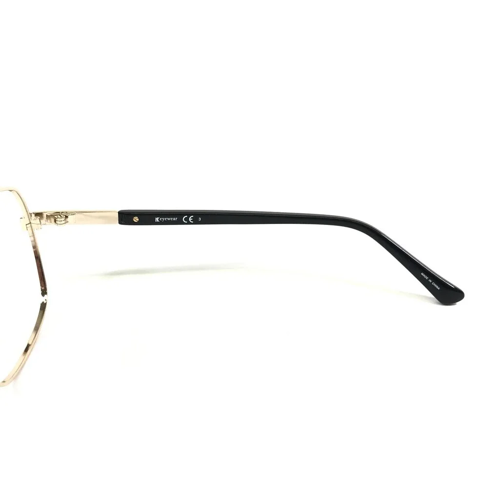NC Eyewear Eyeglasses Frames NC 6038/S 710 Black Gold Aviators Square 60-15-145